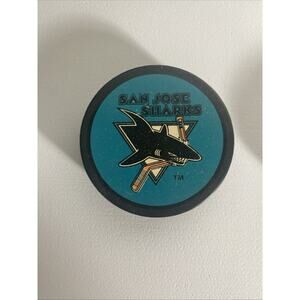 1990's San Jose Sharks NHL Official Collectible InGlasco Vintage Hockey Puck